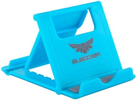 Elecder Phone Stand Multi-angle Holder Desk Stand Fold-up Desktop Phone Holder for iPhone 7 Plus 6 6s SE Samsung Galaxy S7 S6 Edge and Any Other phones, Mini Tablets, E-readers(Blue)