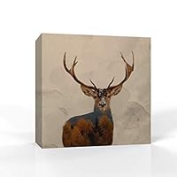 Canvas Wall Art - Animal Portrait - Canvas Prints Home Artwork Decoration for Living Room,Bedroom - 12x12 inches