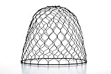 Cleveland Vintage Lighting 30397A Chicken Wire Shade, Metal, Dome, Black, 10 x 8.25 inches