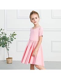 Vestido de manga corta casual con línea A para fiesta escolar