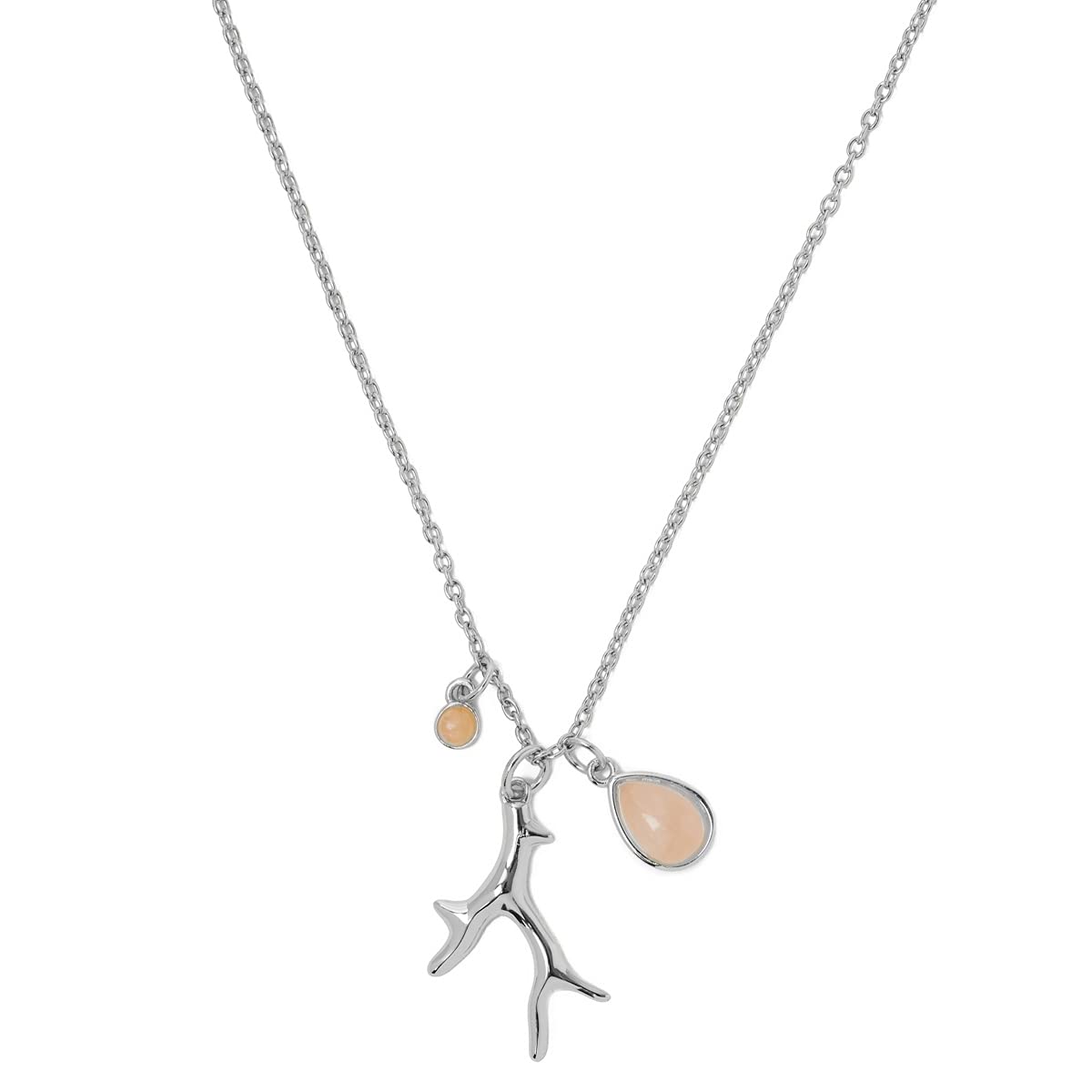 Annie Oak Womens 925 Silver Coral Reef Belize Princess Length Necklace