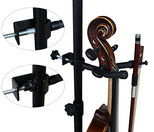 image for Vizcaya Violin Stand VLH10 Violin Hanger With Bow Peg Attachment for M