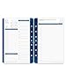 Franklin Covey Daily Planner Refill, Monticello, 2 PPD, 5-1/2 x 8-1/2 Inches, White/Blue (FDP36229)