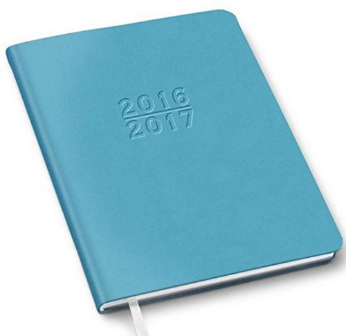 2016-2017 18-Months Monthly Large Desk Planner Calendar (Including March 2016 – August 2017) Made in USA (Size: 9.6 " x 7.6") (Blue)