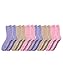 Men’s and Women’s Gripper Non-Skid Hospital Slipper Socks for Seniors - 6-Pack - Pastel Pack One-Size