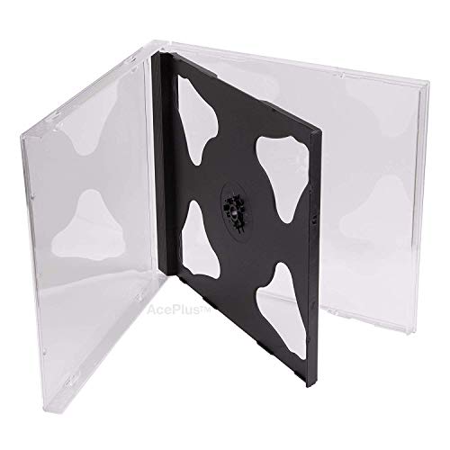 mediaxpo Brand 10 Standard Black Double CD Jewel Case