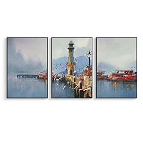 NWT Framed Canvas Wall Art for Living Room,...