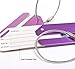Hibate Metal Luggage Tag Suitcase Bag Travel Labels Accessories - Set of 7