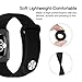 UPOLS Compatible with Apple Watch Band 38mm 42mm 40mm 44mm Sport Band, Silicone Sport