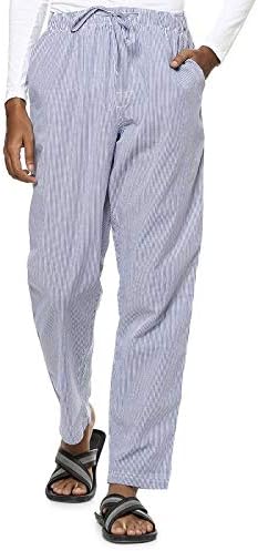 House of Huggs Luxury 100% Pure Cotton Pyjamas for Men Ultra Soft Stripes Certified Cotton Night Wear Pyjama for Mens (Color- Dark Blue Stripes,Size-S- XXL)