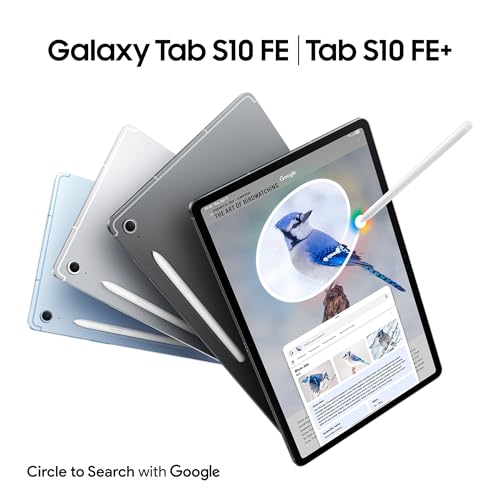 Galaxy Tab S10 FE+ 256GB, Tablet Android + S Pen, Galaxy AI, 8GB RAM, Pantalla de 13,1", Batería de Larga Duración, Gris, Garantía del Fabricante 3 Años + 1 Año Extra