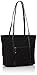 Vera Bradley Women's Microfiber Small Trimmed Vera Tote Bag, Classic Black Black, One Size