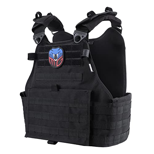 MGFLASHFORCE Tactical Vest for Men Military, Airsoft Molle Army Combat