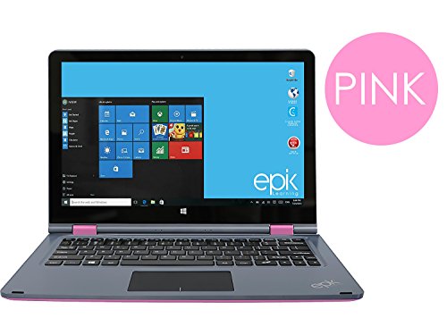 EPIK 11.6” Convertible Touchscreen Laptop - PINK