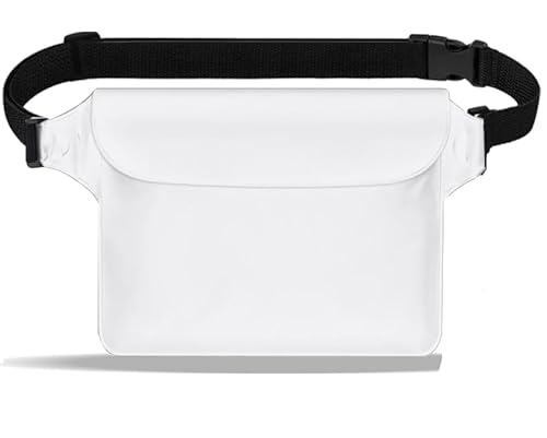 Travel Essentials for Women Men Beach Cruise Trip Waterproof Phone Pouch IPX8 Universal Case Dry Bag Phone Protector Compatible with iPhone 15 14 13 12 Pro Max Samsung Up to 7" Accessories White