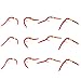 The Fly Fishing Place San Juan Worm Trout Fly Assortment, 12 Wet Nymph Flies, Hook Size 10, 4 Patterns