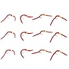 Trout-Fly-Assortment-San-Juan-Worm-Power-Bead-1-Dozen-Wet-Nymph-Fly-Fishing-Flies-Hook-Size-10-3-Each-of-4-Patterns