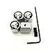 iDoood Classic Skull Anti-Theft Chrome Car Wheel Tire Valve Stem Cap 4pcs Universal Fit