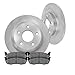 REAR 320 mm Premium OE 5 Lug [2] Brake Disc Rotors + [4] Metallic Brake Pads
