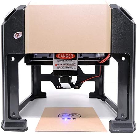 MTPLUM Micro Laser Engraving Machine 3000mW High Precision Engraver Machine with USB Cable for WIN-97/03/7/8/10（▲Win/XP）System for Wood, Plastic, Bamboo, Rubber, Leather