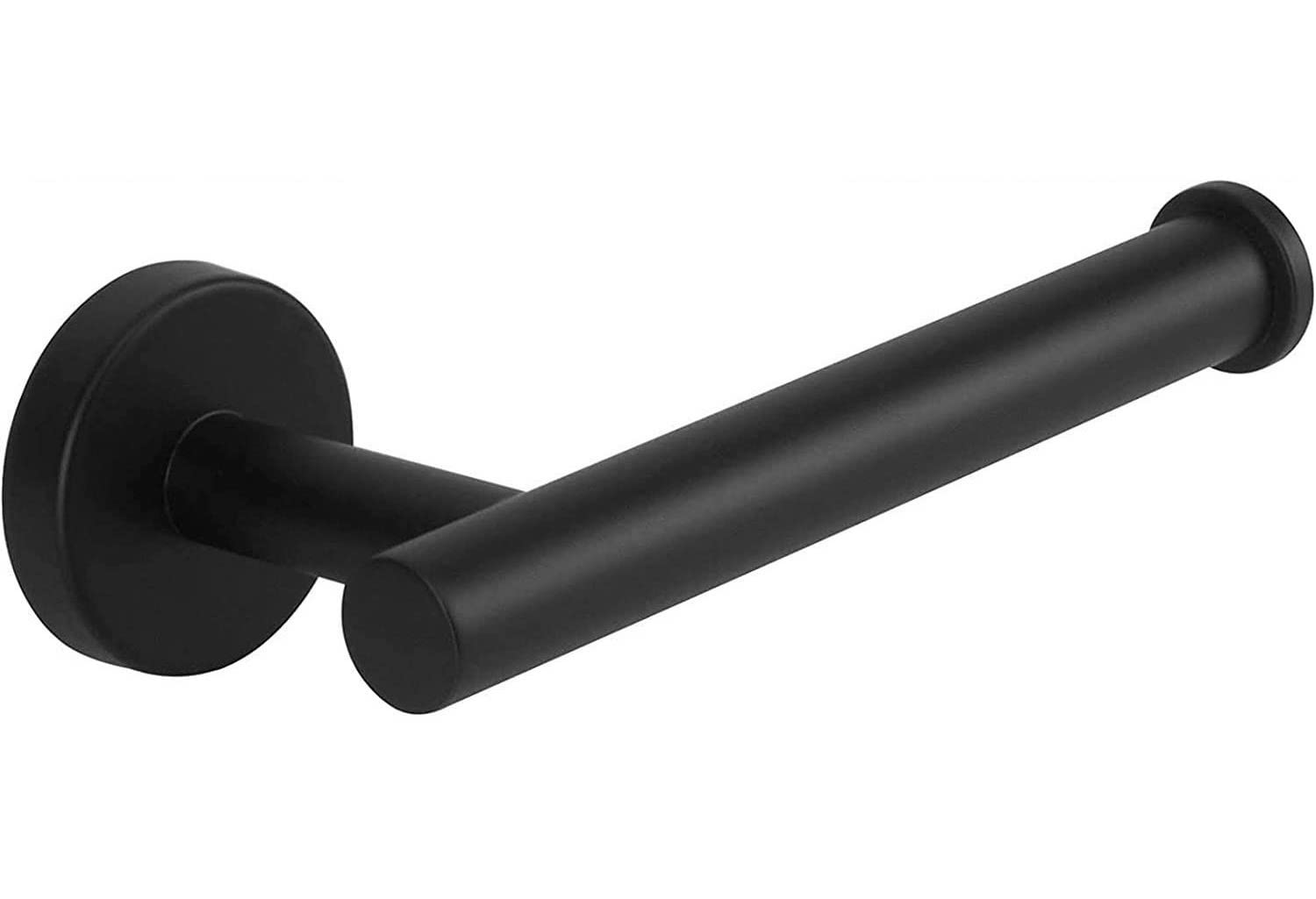 YUET Wall Mounted Toilet Paper Holder - Stylish Chrome SUS 304 Stainless Steel Tissue Dispenser for Bathroom and Kitchen Storage (Black)