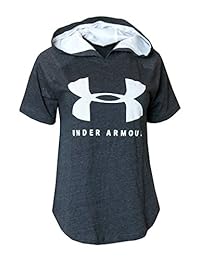 Under Armour - Sudadera con capucha y manga corta para mujer