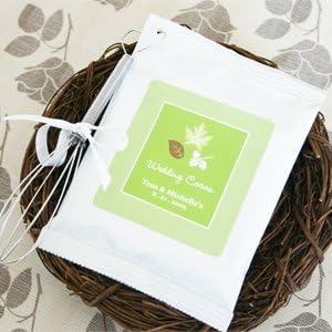 Fall for Love Personalized Hot Cocoa + Optional Heart Whisk - Baby Shower Gifts &amp; Wedding Favors Set of 24