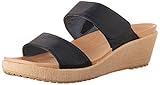 crocs Women's A Leigh 2 Strap Mini W Wedge Sandal, Nautical Navy/Chai, 9 M US