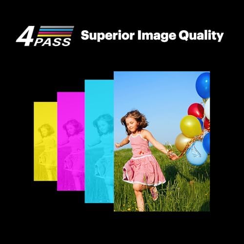 Mini 2 ERA 4PASS Impresora de Fotos Portátil (5,3x8,6cm) (Impresora + Pack de Regalo con 38 Hojas (8 Hojas Iniciales + 30 Hojas), Amarillo)