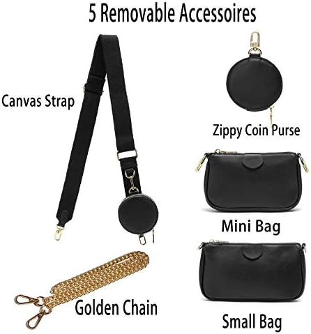 Small Crossbody Bags for Women Multipurpose Golden Zippy Handbags with Coin Purse including 3 Size Bag 2 Small Crossbody Bags for Women Multipurpose Golden Zippy Handbags with Coin Purse including 3 Size Bag