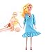 Pregnant Doll Mom Doll with Removable Baby Best Friend Play for Girls Educational Toy, Blue