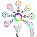 NetBoat LED Color Changing Light Bulb with Remote Control,10W E26 RGB+Warm White LED Bulbs Dimmable,Memory Function and Wall Switch Control,Ideal Lighting for Home Decoration,Stage,Bar,Party,2 Pack