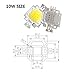 CHANZON High Power Led Chip 10W Royal Blue Plant Grow Light (440nm - 450nm / 900mA / DC 9V - 11V / 10 Watt) SMD COB Emitter Diode Components 10 W Bead for DIY Hydroponic Aquarium Growing Lamps