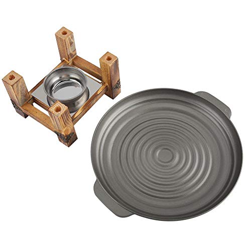 Barbecue Stove Grill Dish, Party Buffet Pan Cookware Non Stick Grill Plate Barbecue Skewers Chafing Dish Multi-purpose Suit Outdoor Indoor