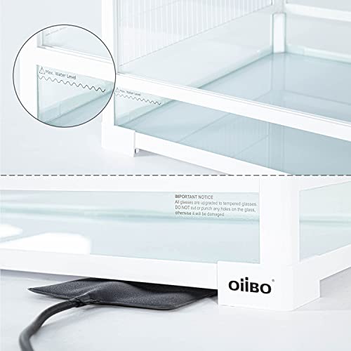 OIIBO 50 Gallon Reptile Terrarium,36" x 18" x 18" Knock Down Glass