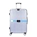 Hibate TSA Lock Travel Luggage Strap Suitcase Belts - Blue, Pack of 2
