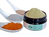 EXTRA GLOW 100% Natural Handcrafted Face Mask w/Turmeric | Healing Betonite Clay Mask for Glowing Skin | For Deep Cleansing & Exfoliation, Pore Minimizer, Tighten Skins, Reduces Wrinkles & Acne Scars