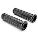 Krator HG001B Black Motorcycle Handlebar (Skull Custom Black Hand Grips Cruiser Chopper Bike 1