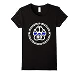 Women's Police k9 shirt-supporting the paws enforce the laws shirt Medium Black