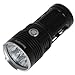 SecurityIng Powerful 4200LM 7 LEDs Flashlight Waterproof 3 Modes Super Bright LED Lighting Lamp Torch for Camping, Hiking, Emergency, Power Outages, Everyday Use(18650 Battery Not Included)- Black