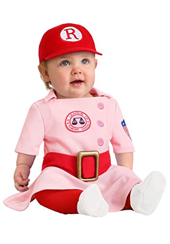A League of Their Own Dottie Costume for Infants 12/18 Months Pink