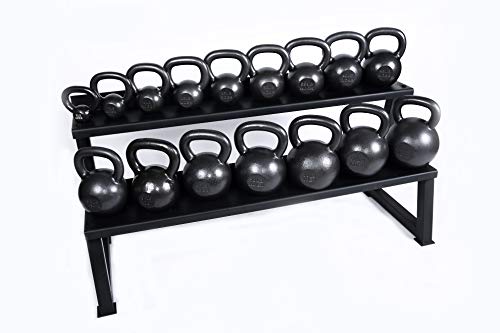 Ader Sporting GoodsPremier Kettlebell Set w/Rack & DVD- 7 Pairs(5, 10, 15, 18, 25, 30, 35lb)