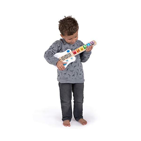 Baby-Einstein-Hape-Strum-Along-Songs-Magic-Touch-Wooden-Electronic-Guitar-Toy Baby Einstein Strum Along Songs Magic Touch Wooden Musical Light Up Toy Guitar with Whammy Bar, Age 6 Months+