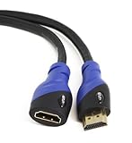 Aurum Ultra Series - High Speed HDMI Extension Cable Male - Female (3 feet) with Ethernet - Supports 3D and Audio Return Channel