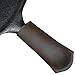 Adjustable Proven Trü Grip Thick Leather Hot Handle Holder (Cast Iron Panhandle Potholder) One Size Fits All, Double Layered, Double Stitched Handmade by Hide & Drink :: Bourbon Brown