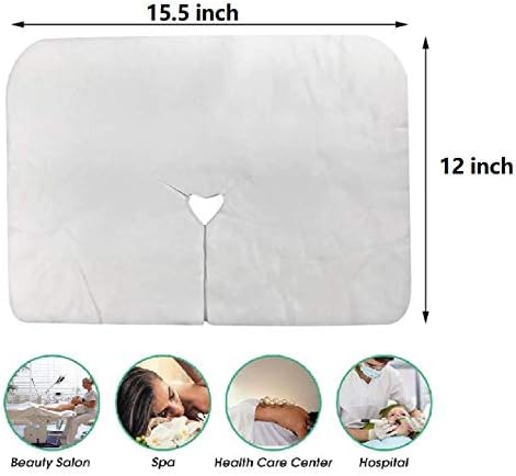 SavBin Ultra Soft Disposable Face Cradle Headrest Covers, Non Woven Luxurious, Non Sticky for Massage or Facial Table Bed or Chairs (200 Count)