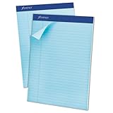Ampad - Pastels Pads, Legal/Legal Rule, Letter, Blue, 50-Sheet Pads, Dozen 20-670 (DMi DZ
