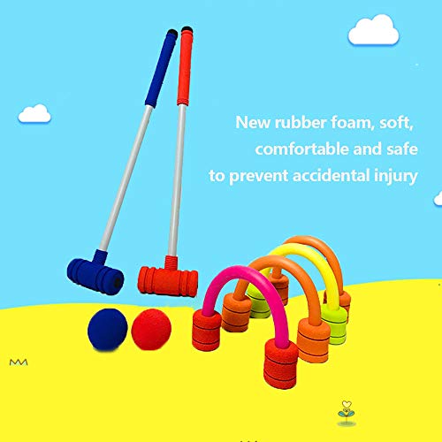image for Forevive Children's Croquet Set Elastic Sponge Double Croquet Set Indo