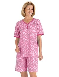 AmeriMark Print PJ - Pantalones cortos de punto