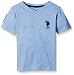 U.S. Polo Assn. Big Boys' Solid V-Neck T-Shirt, Placid Blue Heather, 10/12